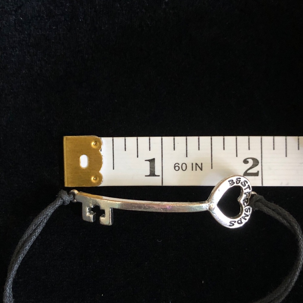Vintage Claire’s Best Friends Silver Tone Key Friendship Bracelet - Picture 7 of 8